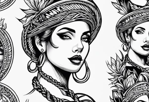 rope frame tattoo idea