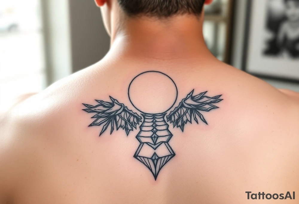 Tattoo on the arm representing rebirth, new energy and paths of possibilities. tattoo idea