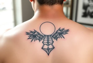 Tattoo on the arm representing rebirth, new energy and paths of possibilities. tattoo idea