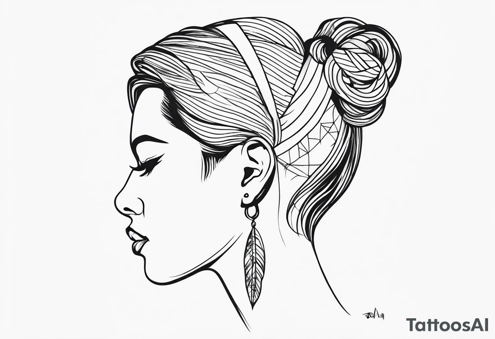 Deafness people tattoo idea
