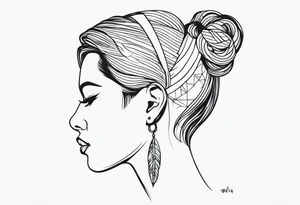 Deafness people tattoo idea