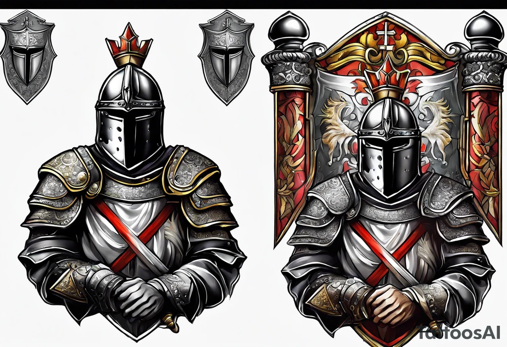 I want a serbian knight on my upper arm tattoo idea