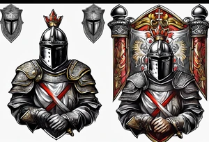 I want a serbian knight on my upper arm tattoo idea