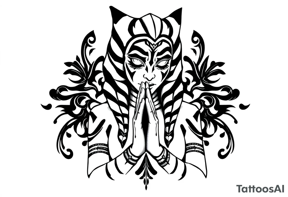 Ahsoka praying tattoo idea