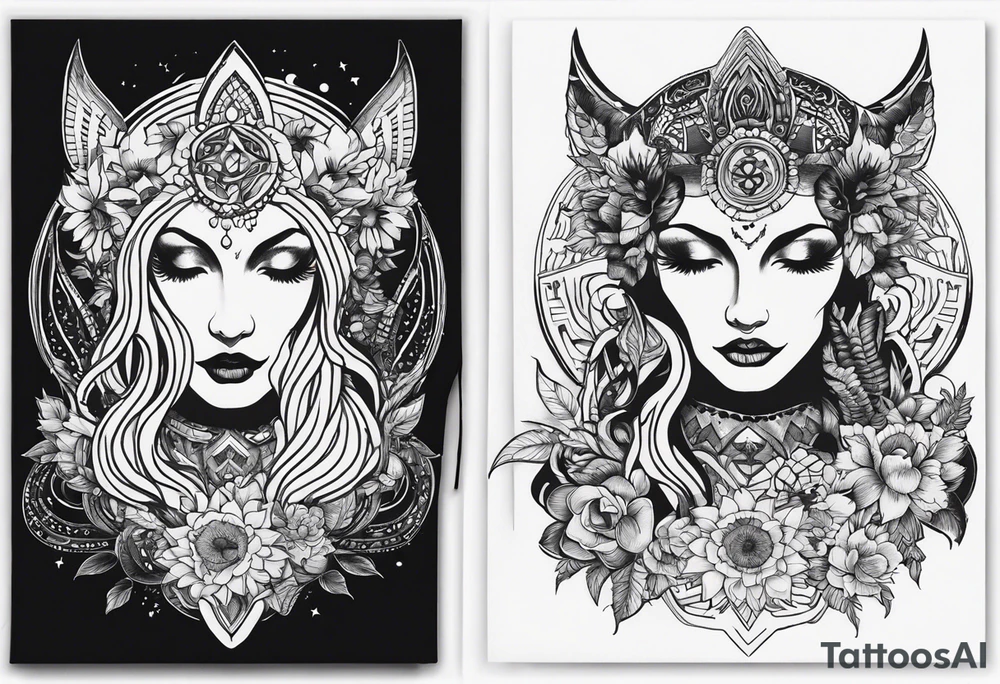 psychedelic, music tattoo idea