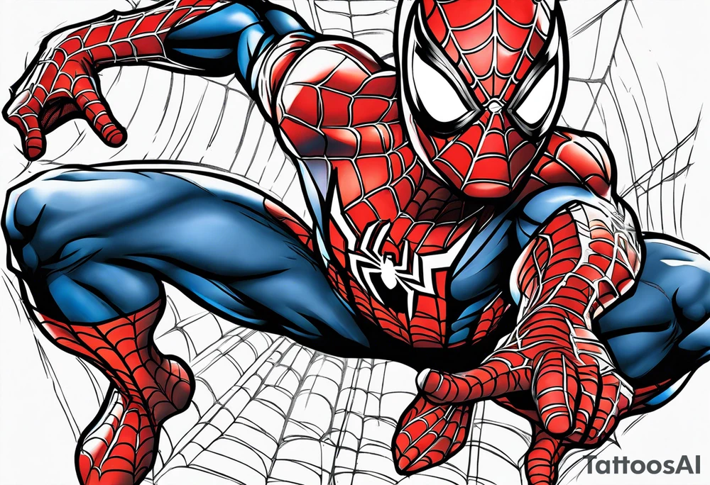 Spiderman tattoo idea