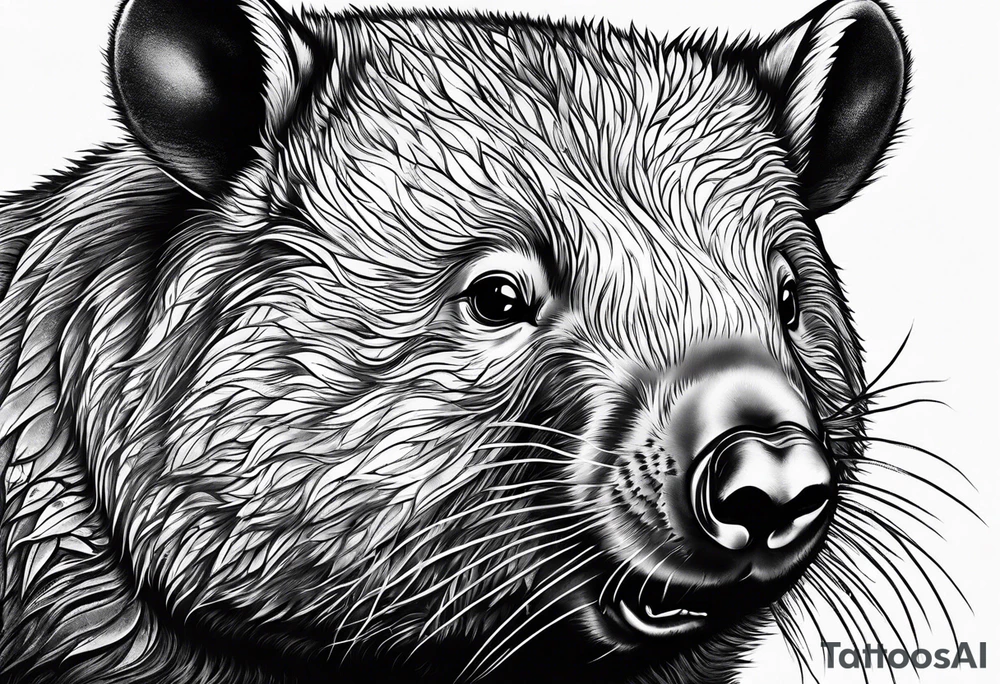 wombat tattoo idea