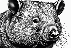 wombat tattoo idea