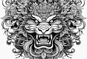 asian theme tattoo idea