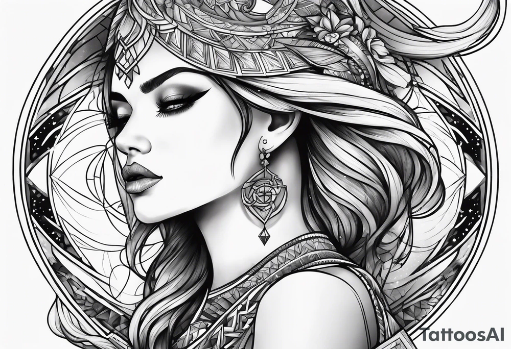 Celestial tattoo idea