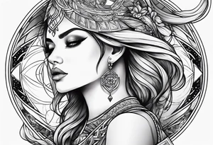 Celestial tattoo idea