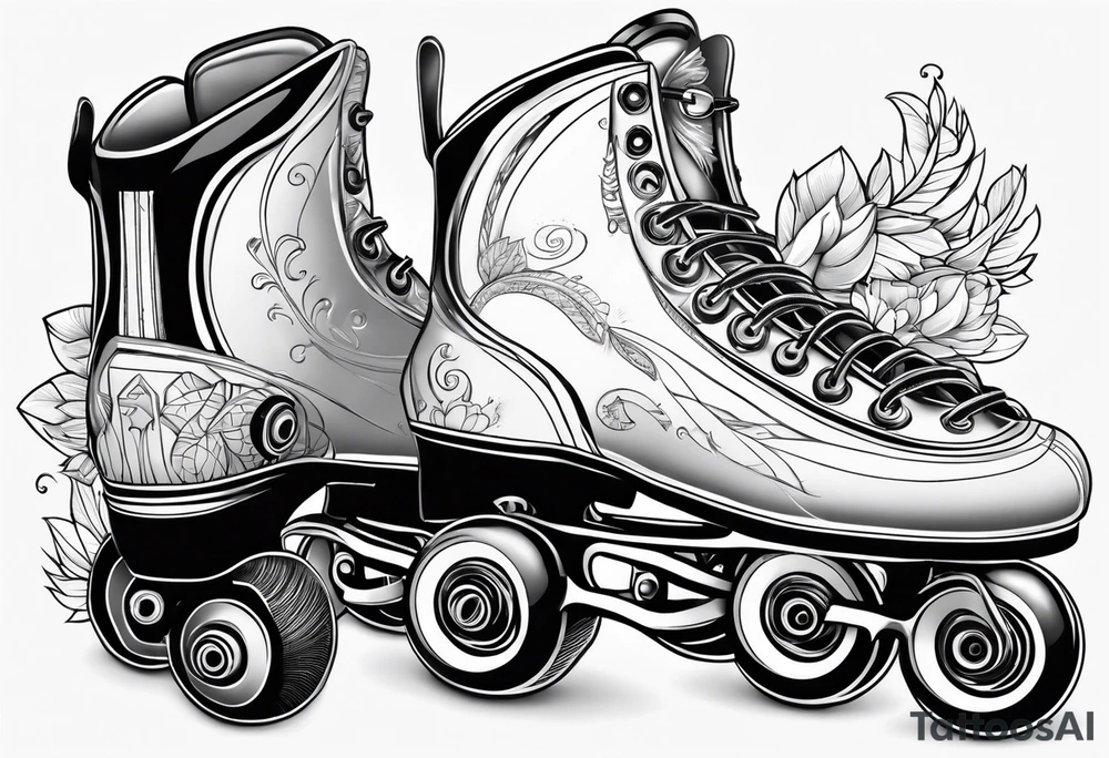 Rollerskates tattoo idea