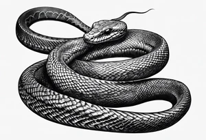 Black mamba snake tattoo with Kobe Bryant tattoo idea