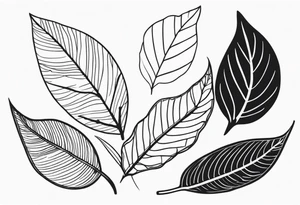 Nature-Inspired Leaves tattoo idea