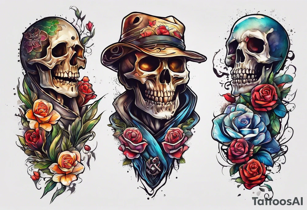 dead inside happy on the outside tattoo idea