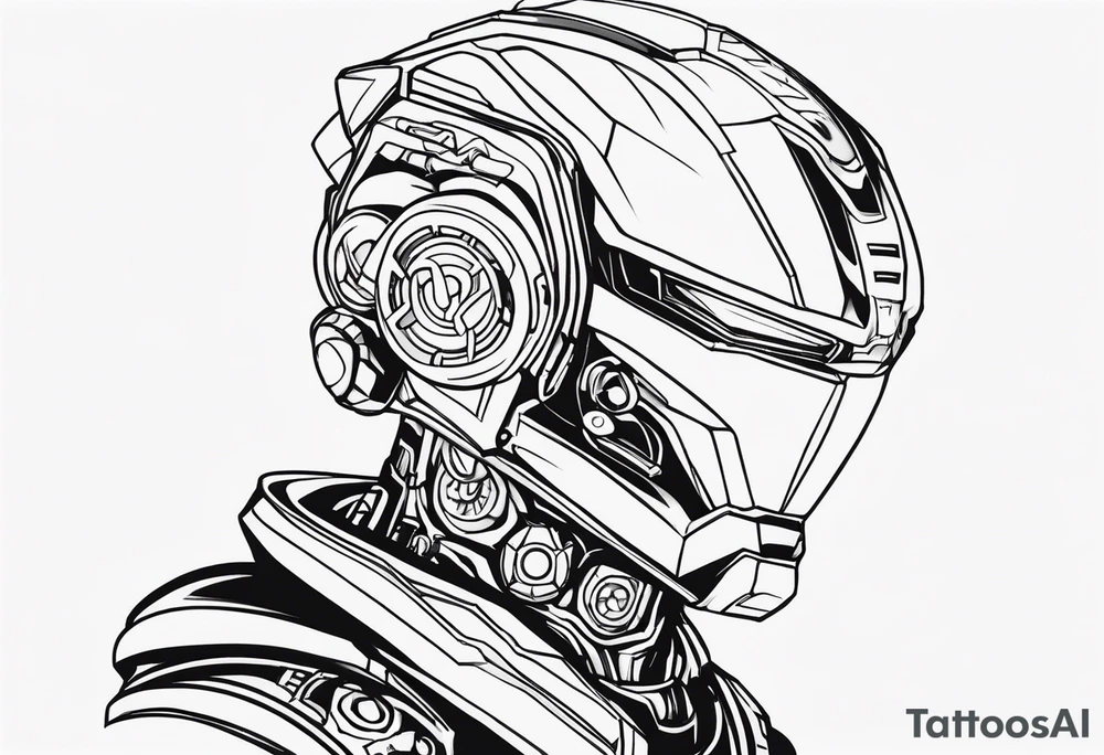 Robotic Cyber criminal tattoo idea