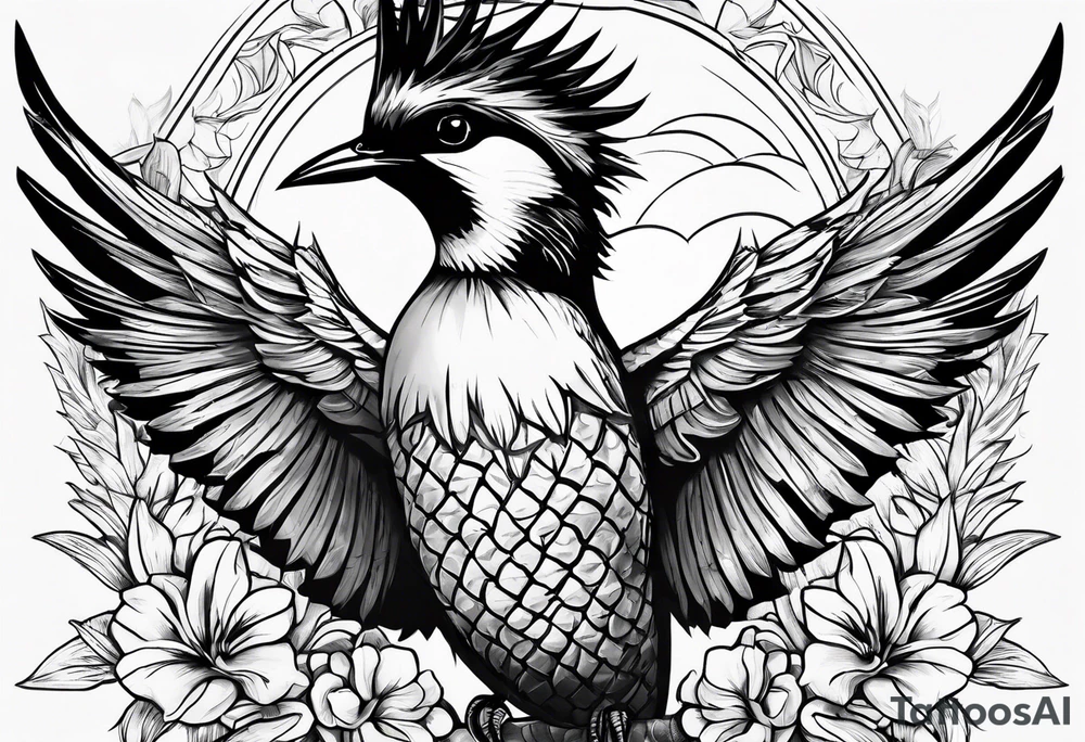 Swallow and a pineapple tattoo idea