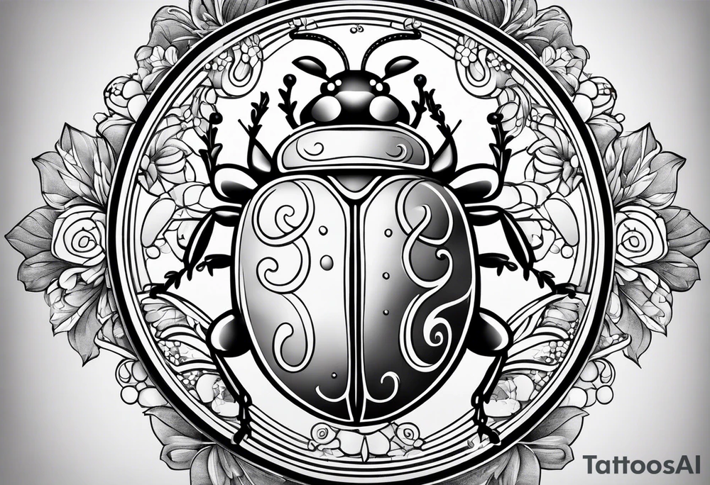 lady bug tattoo idea