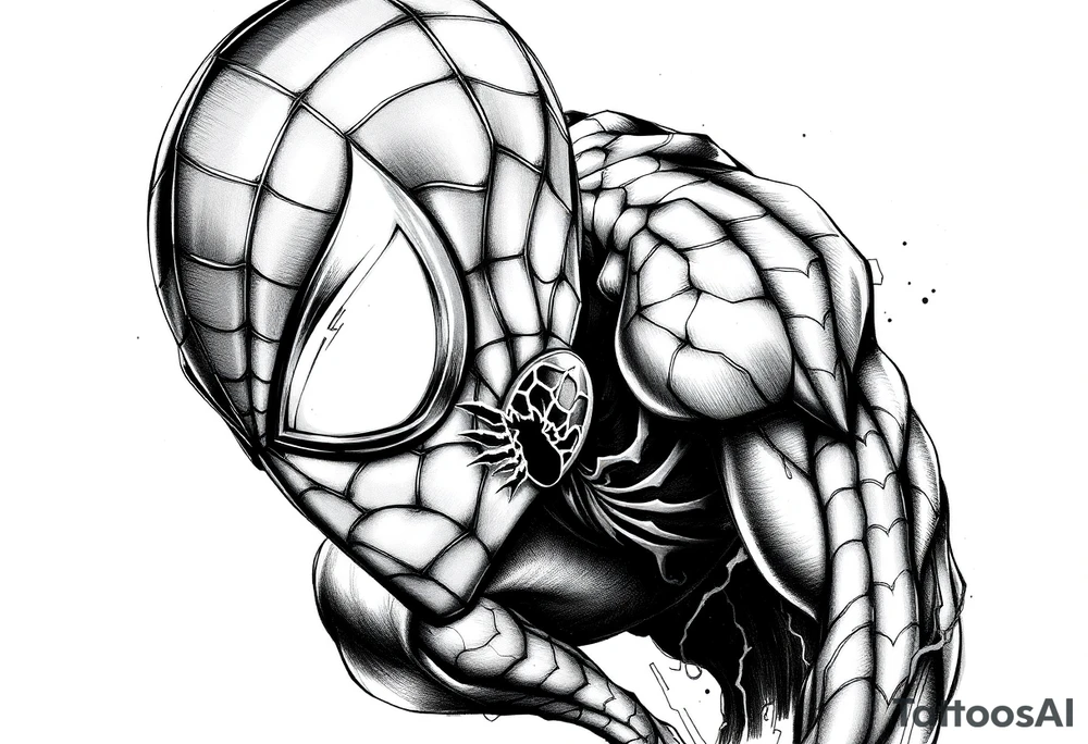 spiderman tattoo idea