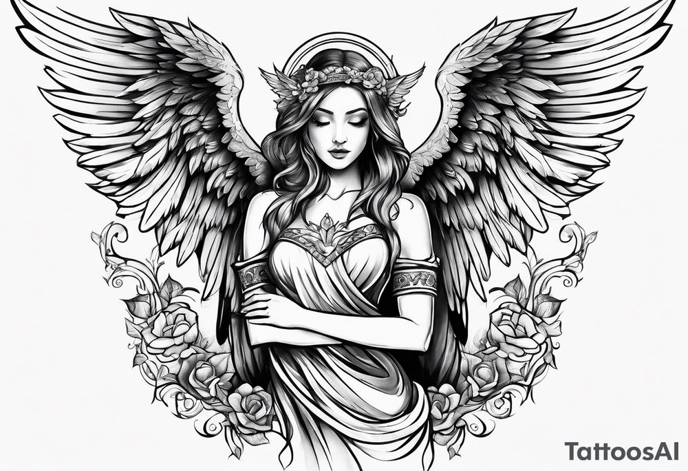 Angel tattoo idea