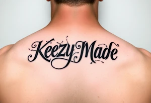 letters only fancy twisted and intertwined through one another (KeezY MadE ) almost like one line tattoo idea
