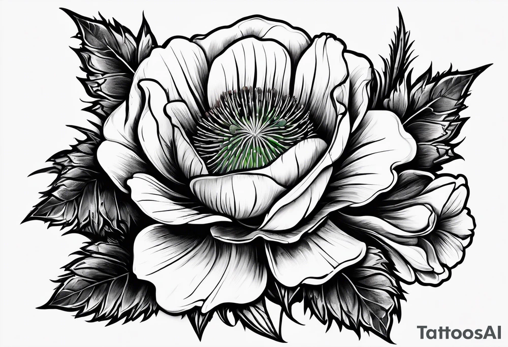 Scottish thistle, 4 leaf clover, english rose tattoo idea Scottish thistle, 4 leaf clover, english rose tattoo idea