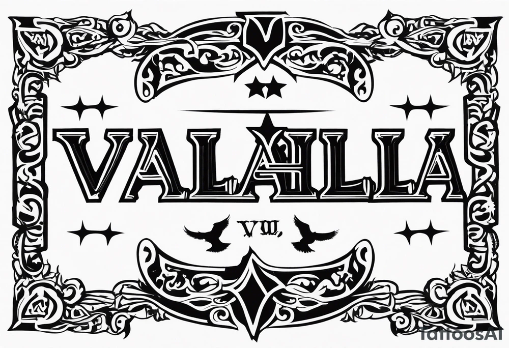 Valhalla military tattoo idea