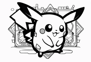 pikachu gameboy tattoo idea