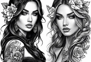 Маски на две ноги tattoo idea
