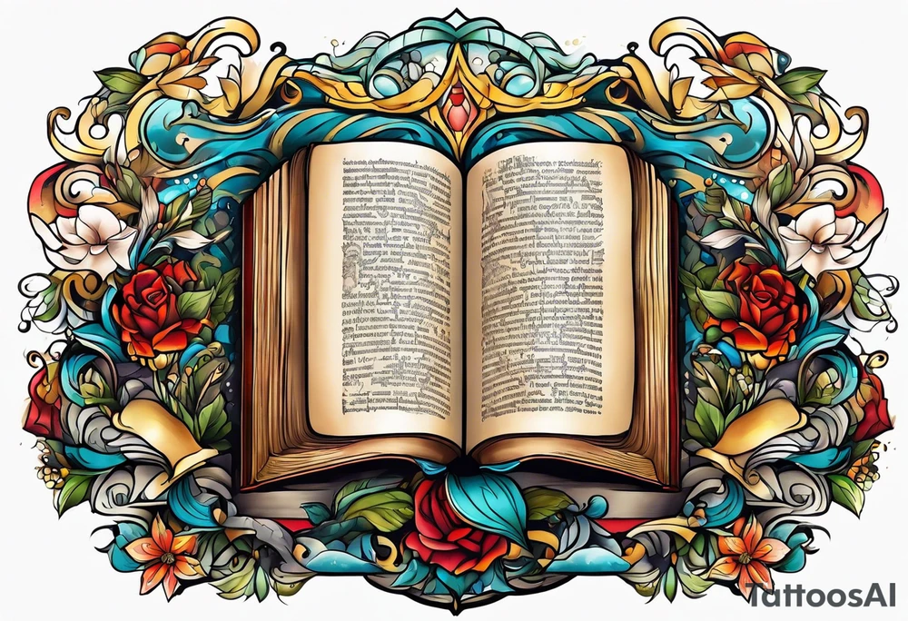 the bible tattoo idea