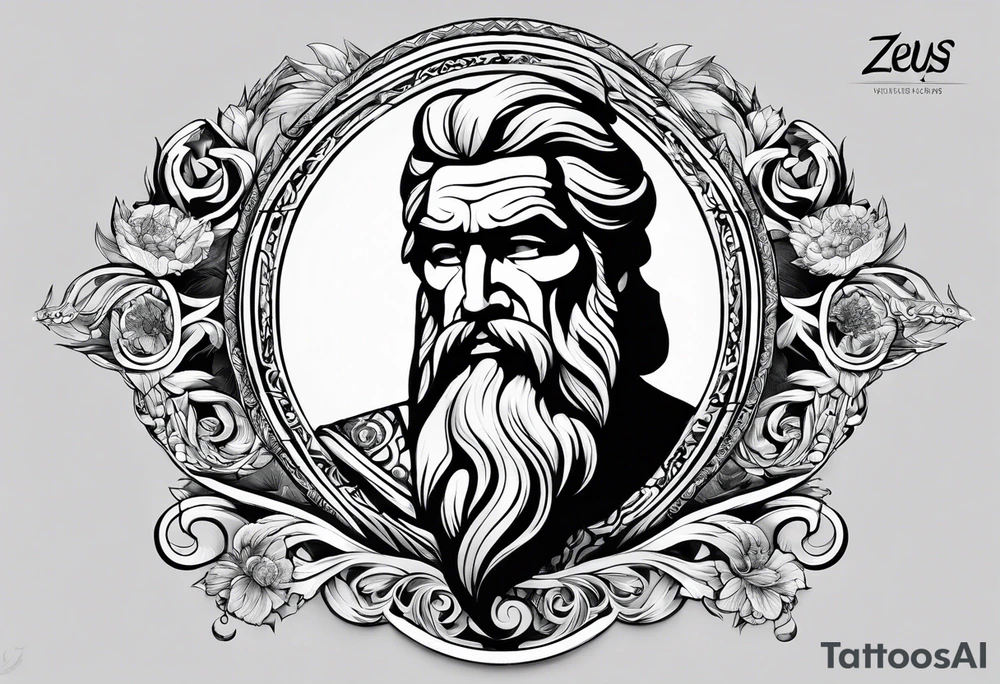 Zeus tattoo sleeve tattoo idea