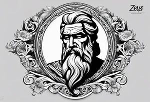 Zeus tattoo sleeve tattoo idea