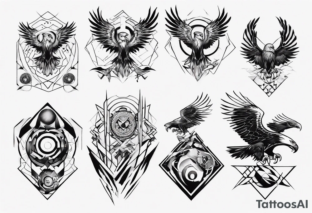 eagles in the underworld tattoo idea