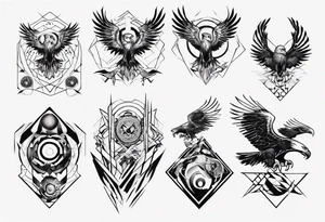 eagles in the underworld tattoo idea