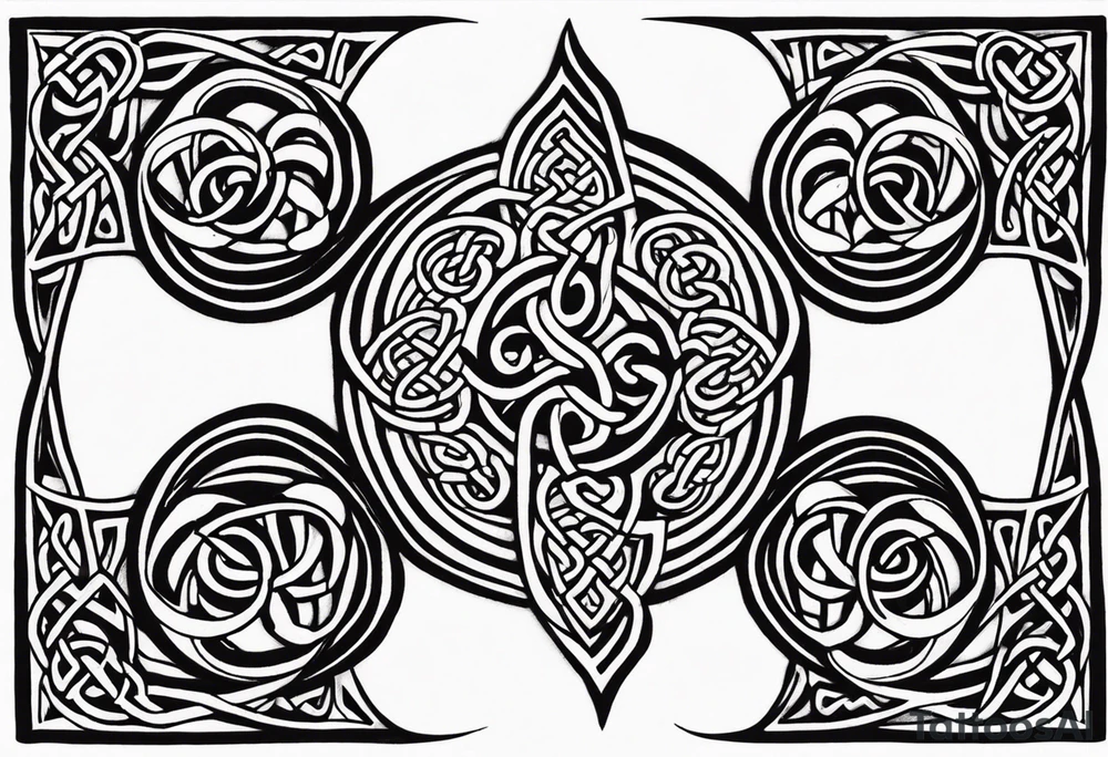 Strength change loyalty Celtic tattoo idea