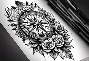 Light rays tattoo idea