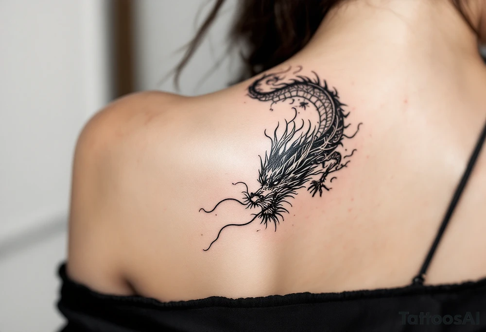 japanese dragon tattoo idea