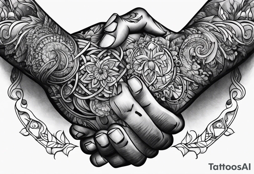 praying hands tattoo idea