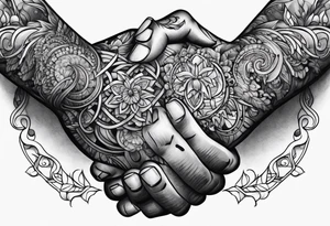 praying hands tattoo idea