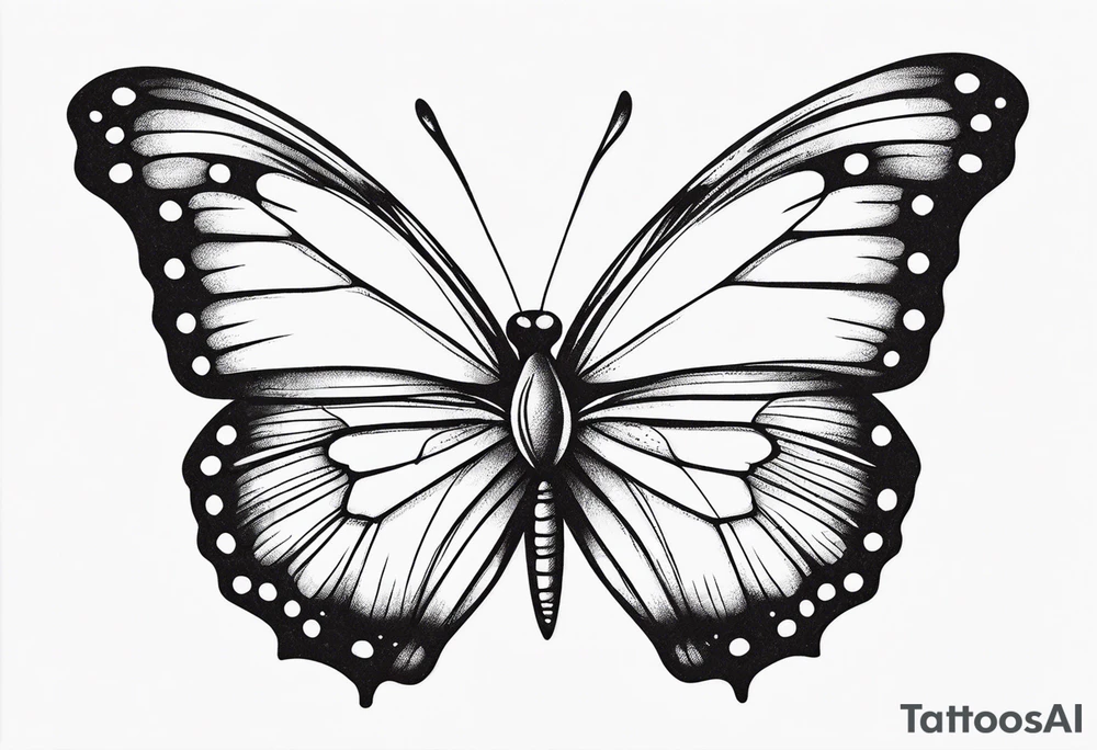 butterfly small tattoo idea