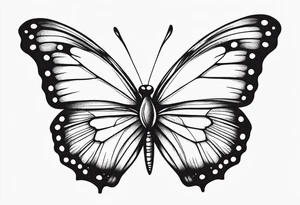 butterfly small tattoo idea