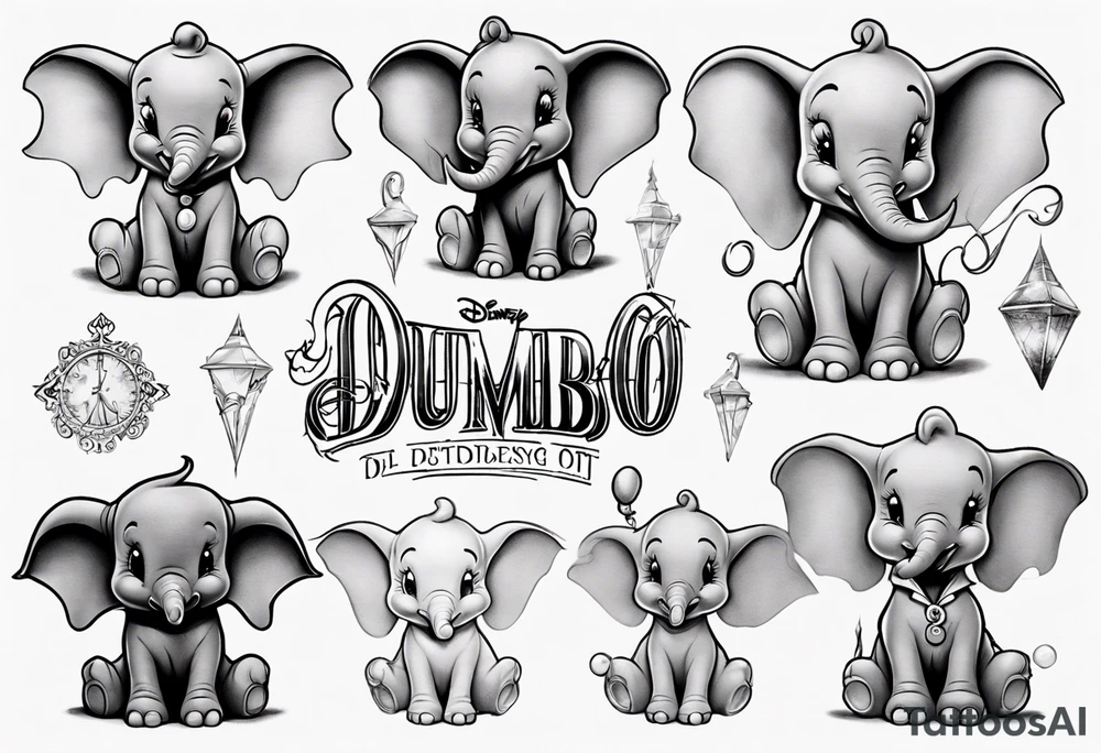 disney dumbo tattoo idea