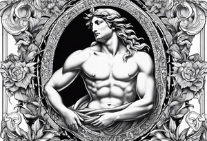 Creation of Adam tattoo idea