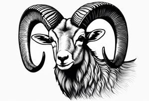 Bright angel trail with a big horn sheep,  forearm tattoo idea