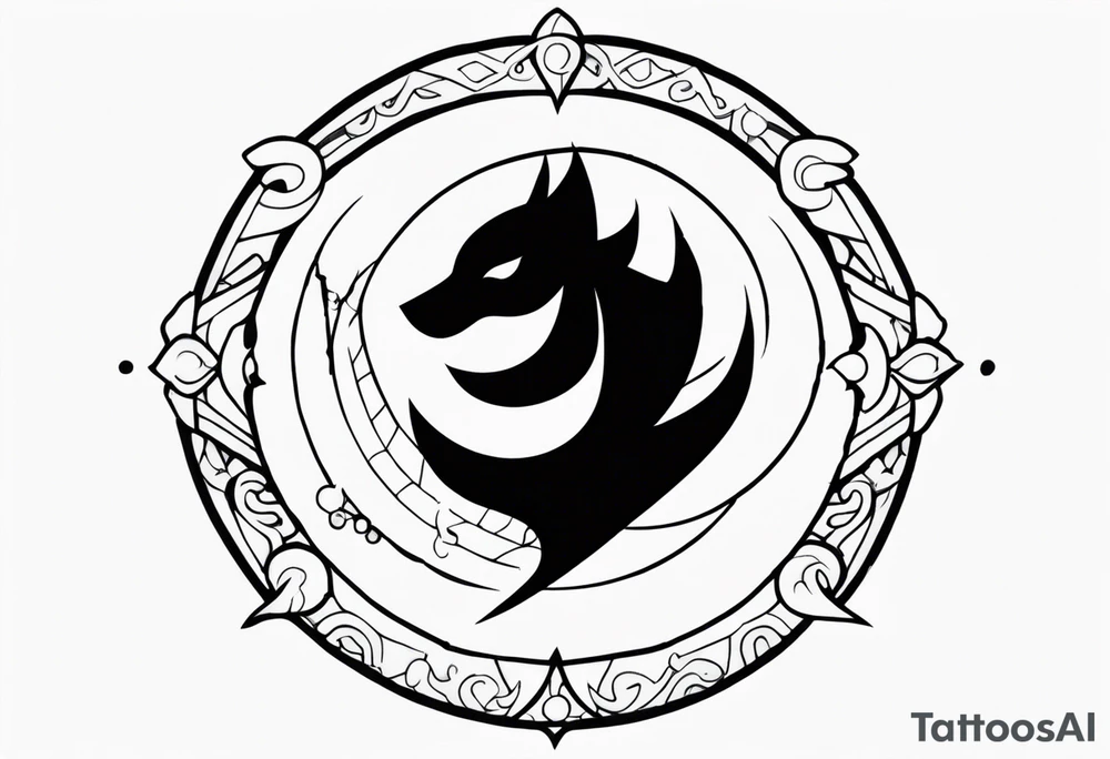 Fairy tail anime tattoo emblem tattoo idea