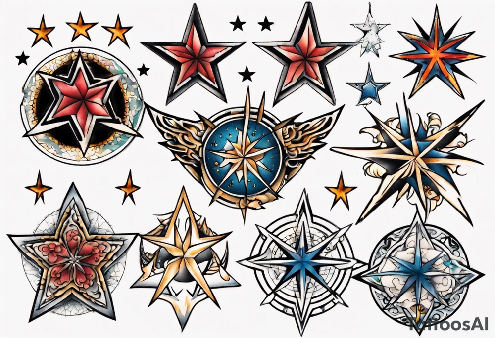 Star tattoo tattoo idea