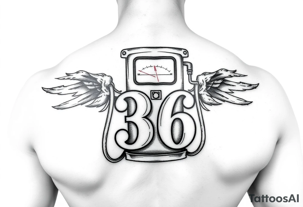 Fuel pump with number 36 tattoo idea