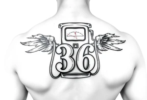 Fuel pump with number 36 tattoo idea