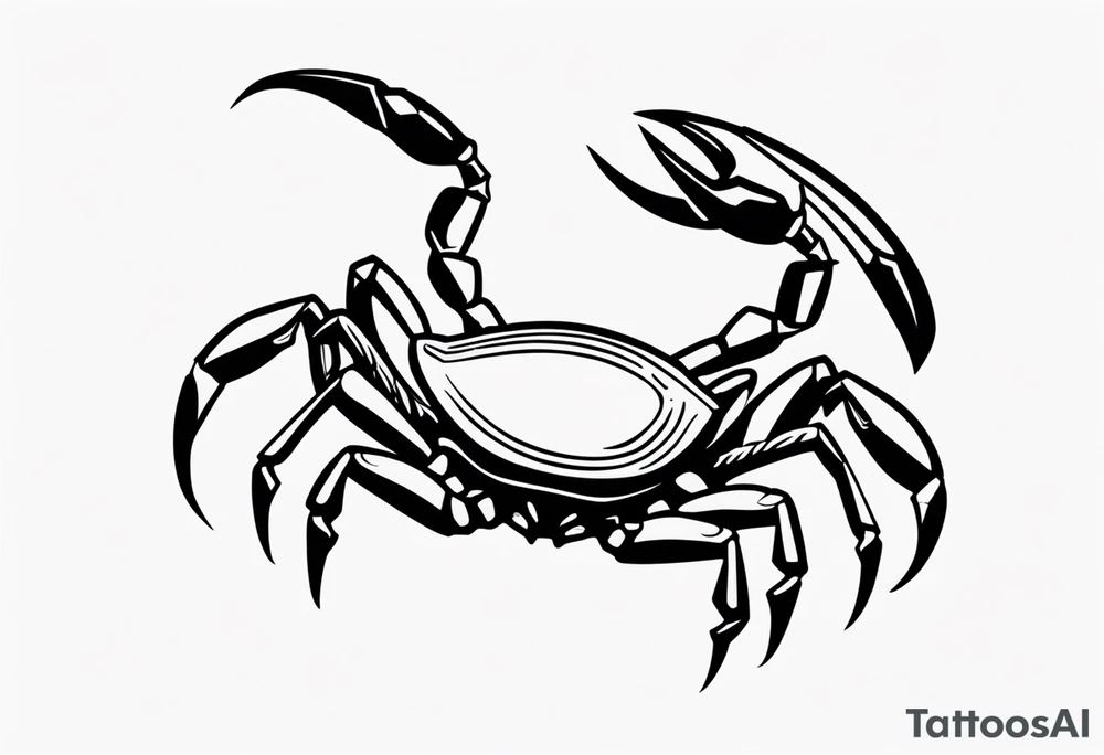 small cartoon scorpion tattoo idea