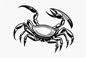 small cartoon scorpion tattoo idea